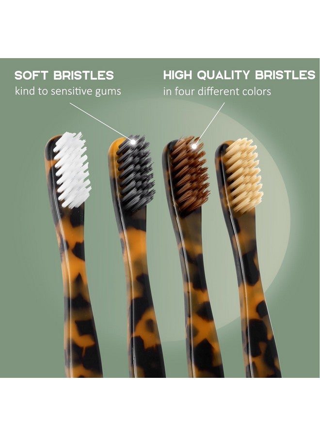 Isshah Biodegradable Eco-Friendly Cellulose Acetate Toothbrushes - 8 Count - Image 5