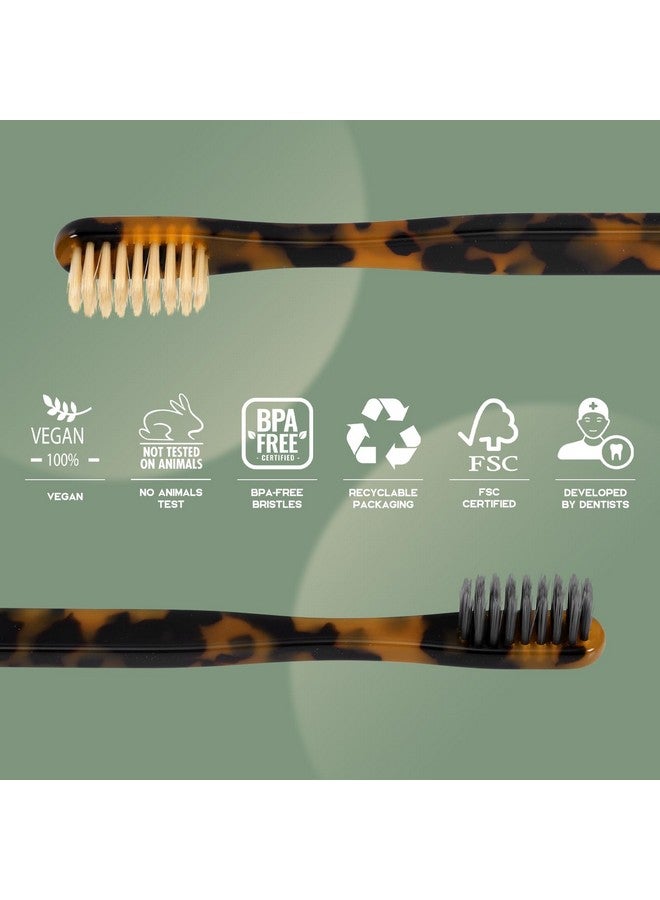 Isshah Biodegradable Eco-Friendly Cellulose Acetate Toothbrushes - 8 Count - Image 2