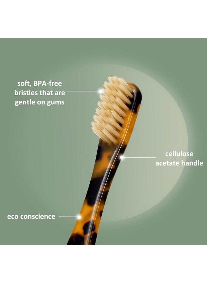Isshah Biodegradable Eco-Friendly Cellulose Acetate Toothbrushes - 8 Count - Image 3