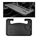 Sylvil Car Steering Wheel Desk Multifunctional Auto Seat Stand Trays for Eating and Working Double Sided Design Steering Wheel Table Desk for Laptop Food Car Accessories Black - Image 2