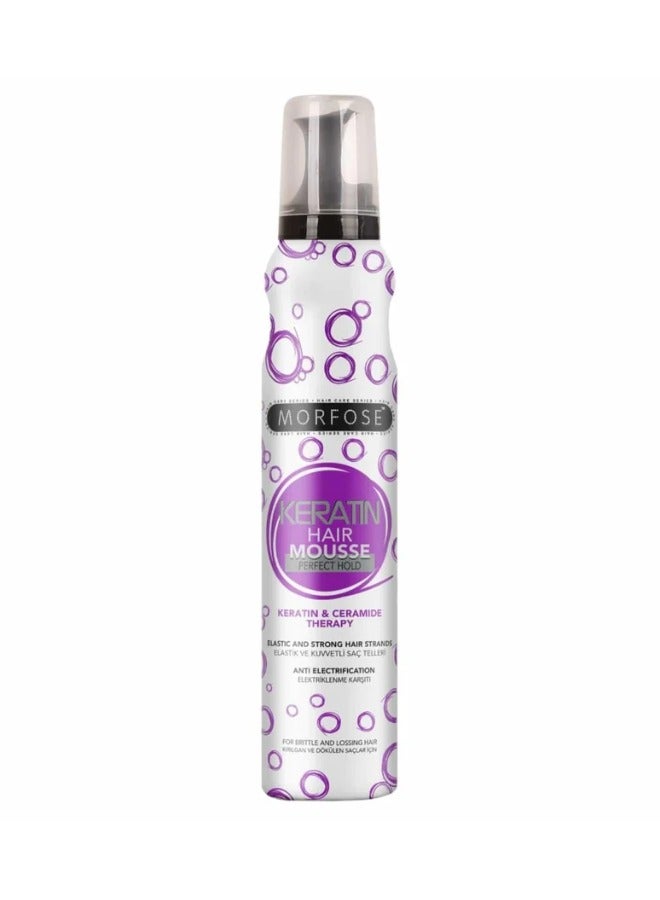 Morfose 200ml Keratin-Infused Hair Mousse for Stronger Hair - Image 1