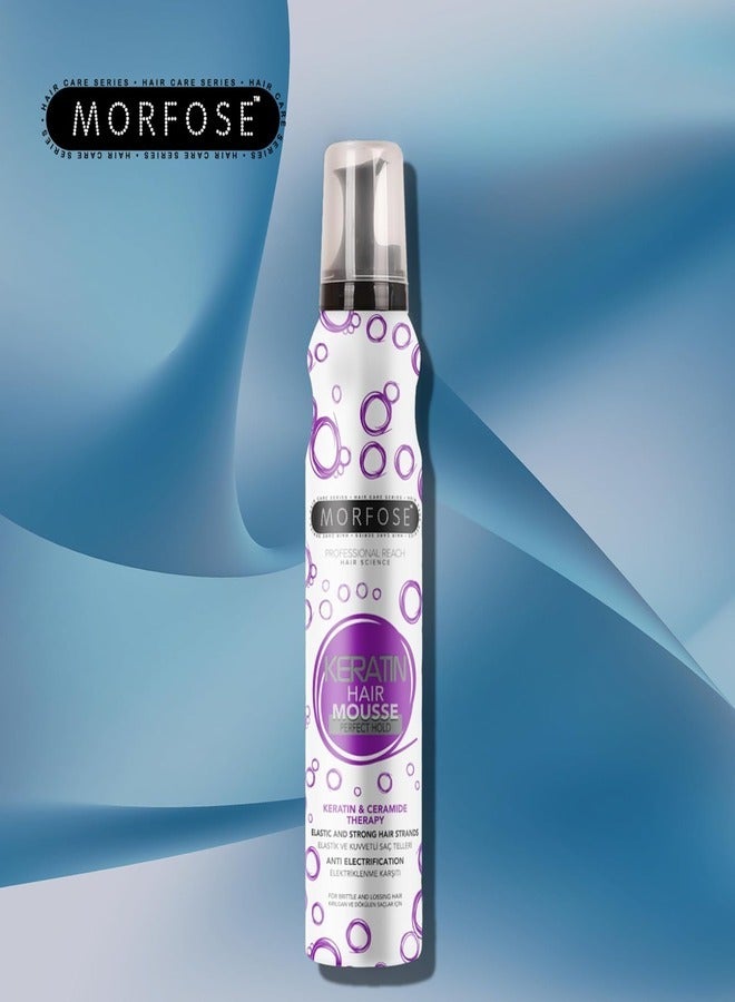 Morfose 200ml Keratin-Infused Hair Mousse for Stronger Hair - Image 2