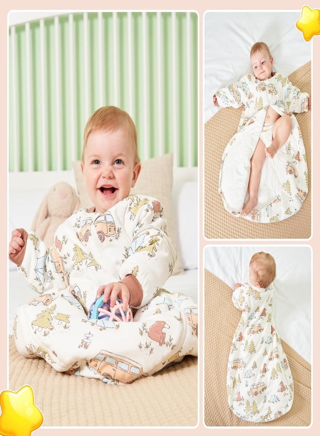 ikaufen Baby Sleep Sack 100% Cotton Smart Thermostatic Stay Snug Swaddle Transition Sleeping Bag 1.0 TOG 12-24Months(M) - Image 3