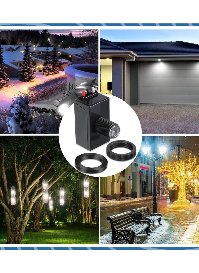 Excefore - Dusk to Dawn Sensor for Outdoor Lighting 120-277V Photoelectric Switch Photocell Light Sensor Hardwired Post Eye Light Control Most Outdoor Lamp Fixtures Bulbs - Image 1
