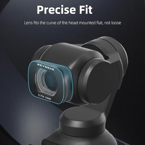 REYGEAK for OSMO Pocket 3 Wide Angle Lens, Multi-Coated Wide Angle Lens for DJI Pocket 3 Accessories Protection Action Camera Lens(Magnetic Aluminum Version) - Image 4