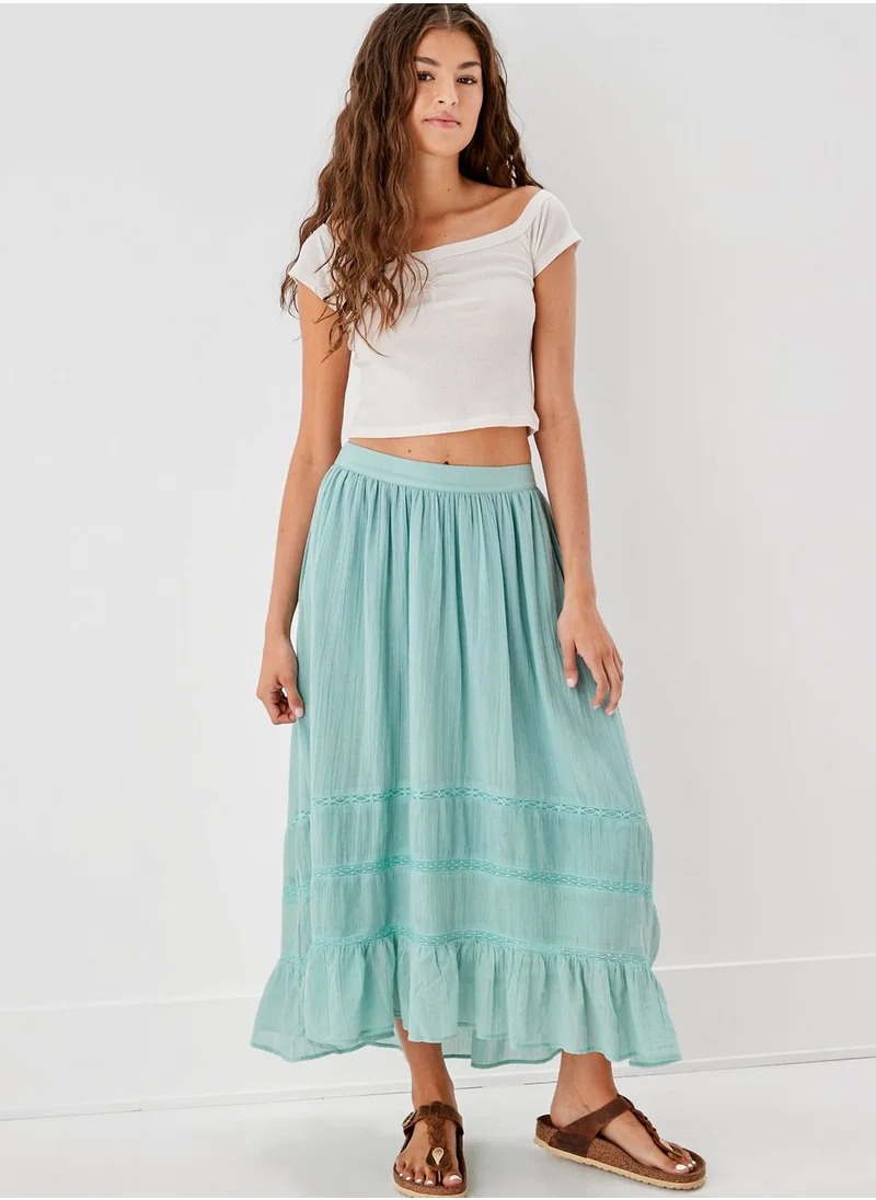 American Eagle Tiered High Waist Skirt