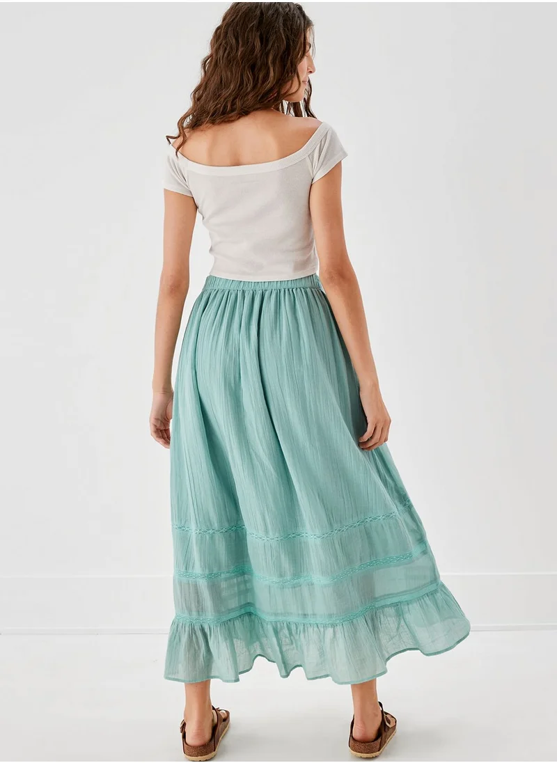 American Eagle Tiered High Waist Skirt