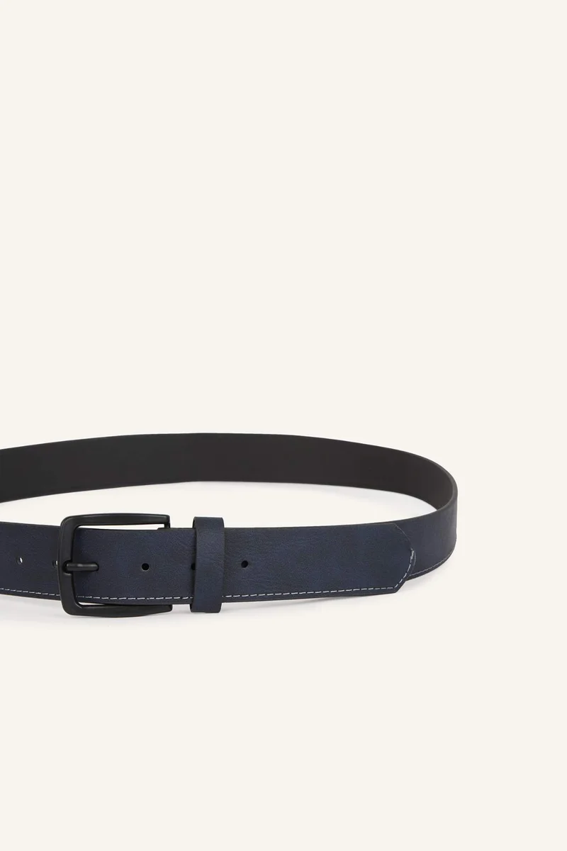 Defacto  Man Rectangle Clasp Faux Leather for Men | Best Price UAE
