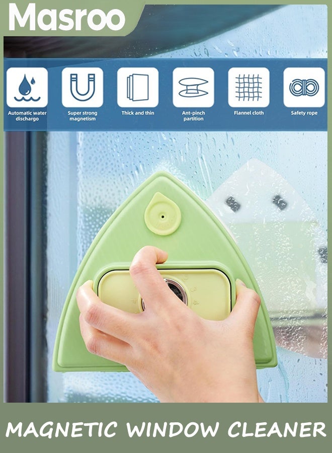 Masroo Double-Sided Magnetic Window Cleaner, Adjustable Magnetic Double Window Wiper, Equipment Cleaning Brush Tool, Suitable for 5-25mm Thickness of High-Rise and Automotive Glass Windows - Image 2