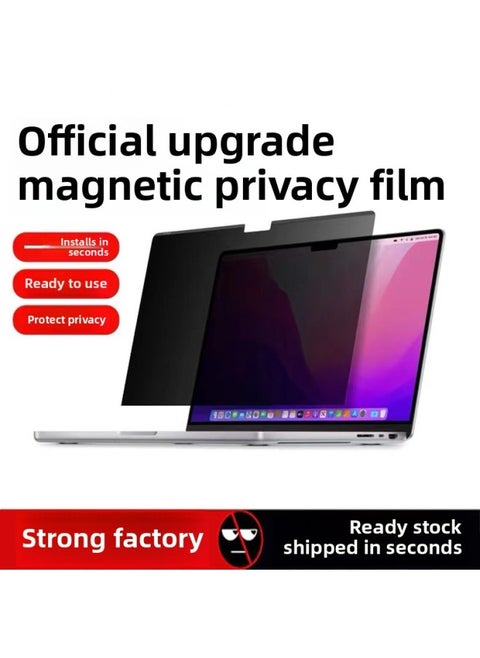 For Macbookpro13.3 Magnetic Anti-peep Film Apple Notebook 13.6/14.2 Detachable Anti-peep Film-Color:Magnetic Attraction + Detachable Storage★Imported Anti-peep Film + Packaging Box-Dimensions:2020 MacBook Air13.3 "(A2337/A2179)
