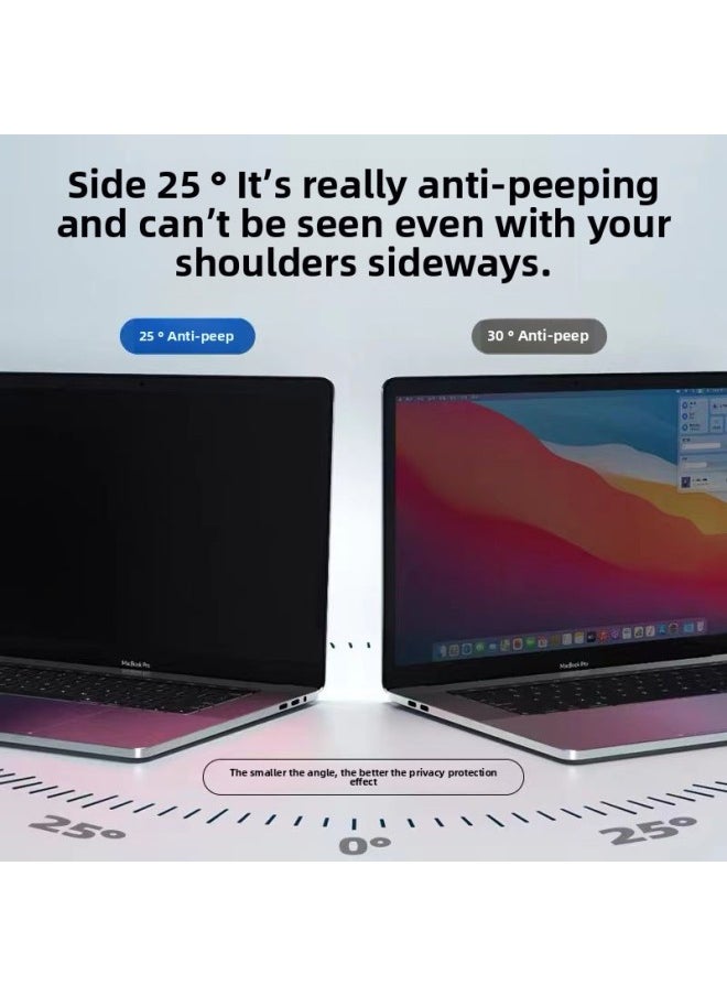 For Macbookpro13.3 Magnetic Anti-peep Film Apple Notebook 13.6/14.2 Detachable Anti-peep Film-Color:Magnetic Attraction + Detachable Storage★Imported Anti-peep Film + Packaging Box-Dimensions:2020 MacBook Air13.3 "(A2337/A2179)