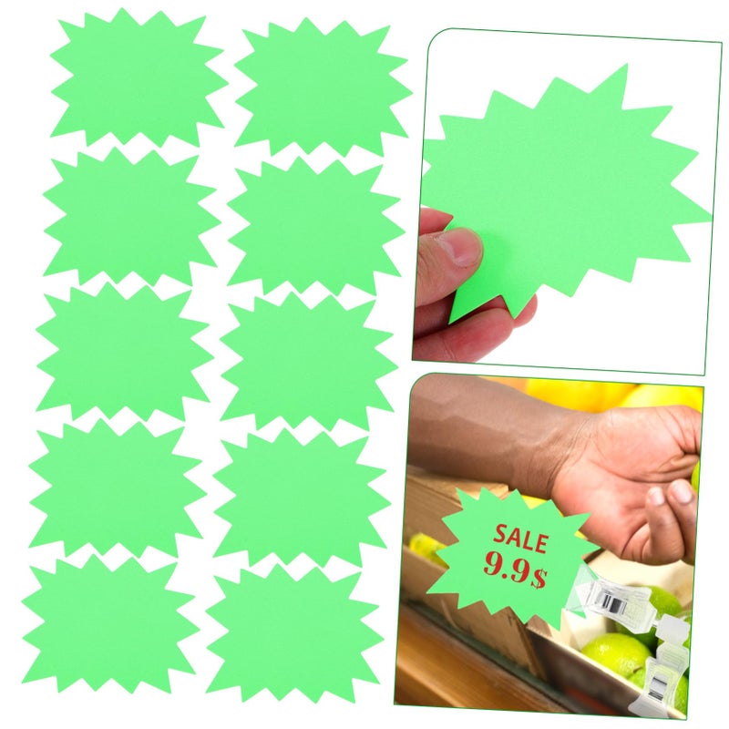250pcs Fluorescent Price Tags Stickers For Retail Clothing Store Signage - Image 5