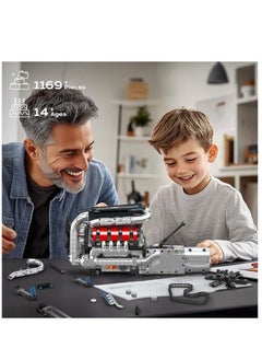 10203 Supercar V8 Engine Transmission Kit,Educational Sports Car Bricks Set,8-Cylinder Car Engine Building Engineering  Building Blocks - pzsku/Z253A7EFDDC91834B6283Z/45/_/1740365345/259a100d-1fad-45df-98b6-674bad06f978