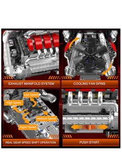 10203 Supercar V8 Engine Transmission Kit,Educational Sports Car Bricks Set,8-Cylinder Car Engine Building Engineering  Building Blocks - pzsku/Z253A7EFDDC91834B6283Z/45/_/1740365375/d9e8442d-420b-4d0e-8620-10f96e8b7d46