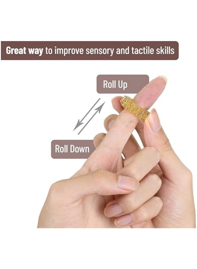 Generic Mr. Pen- Spiky Sensory Rings, 10 Pack, Stress Relief Fidget Sensory Toys, Fidget Rings, Fidget Ring for Anxiety, Stress Relief Rings, Massager for Fidget ADHD Autism, Silent Stress Reducer Ring  - Image 3