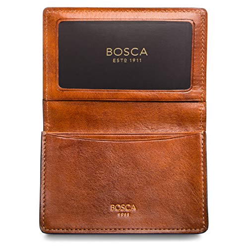 Bosca | Men’s 2 Pocket Card Case Wallet w/I.D. Window in Dolce Italian Leather - Image 4