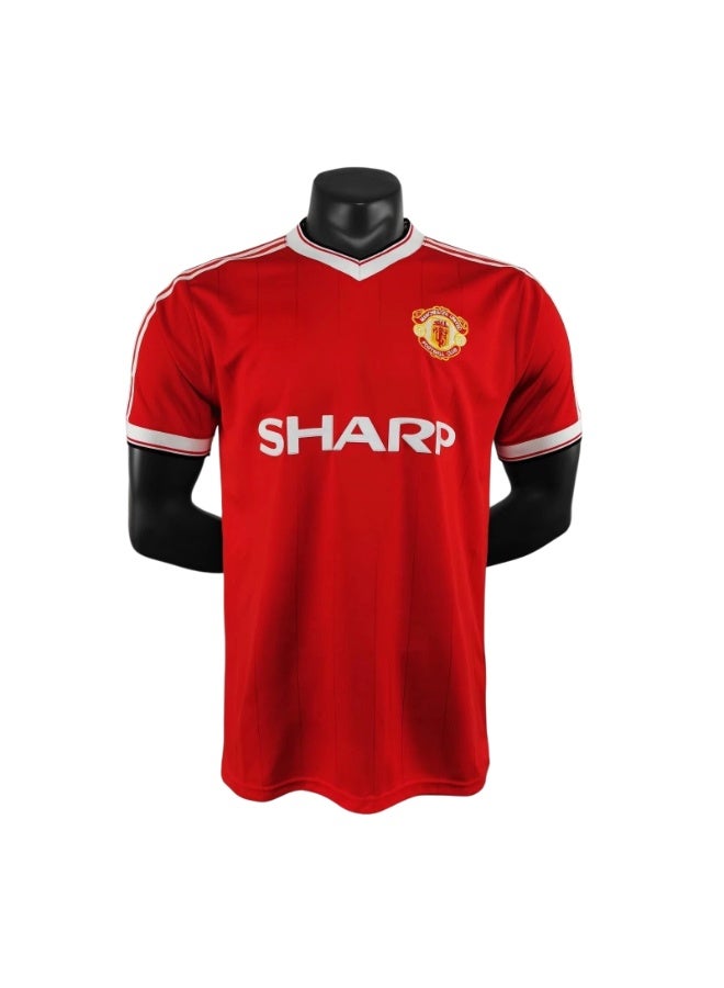 SHARP 1986-1988 Manchester United Home Long Sleeve Football Jersey, Adult Sizes, Perfect Gift for Football Fans - Image 1