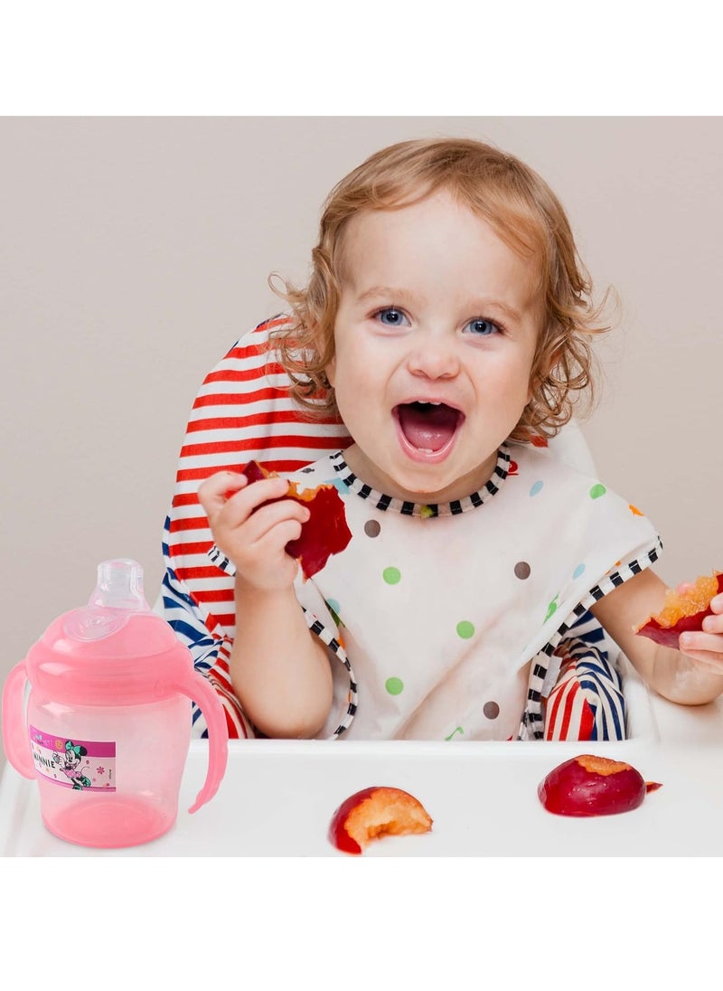 Minnie Mouse Baby Spout Cup with Twin Handle 6 Months+, 225ml, BPA Free, Baby Drinking Cup