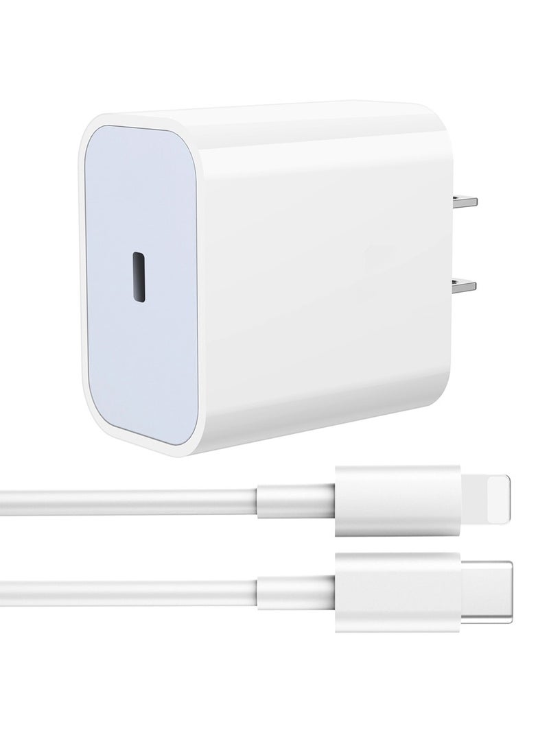 عام 20W USB C PD Charger Plug Power Delivery Type C Adapter Compatible With MacBook Pro/Air, iPad Pro, New iPad 9, iPad mini 6, iPhone 13 Pro/13 Pro Max/13/13 mini/12 Pro Max/11 Pro,Galaxy S20+,etc - Image 1