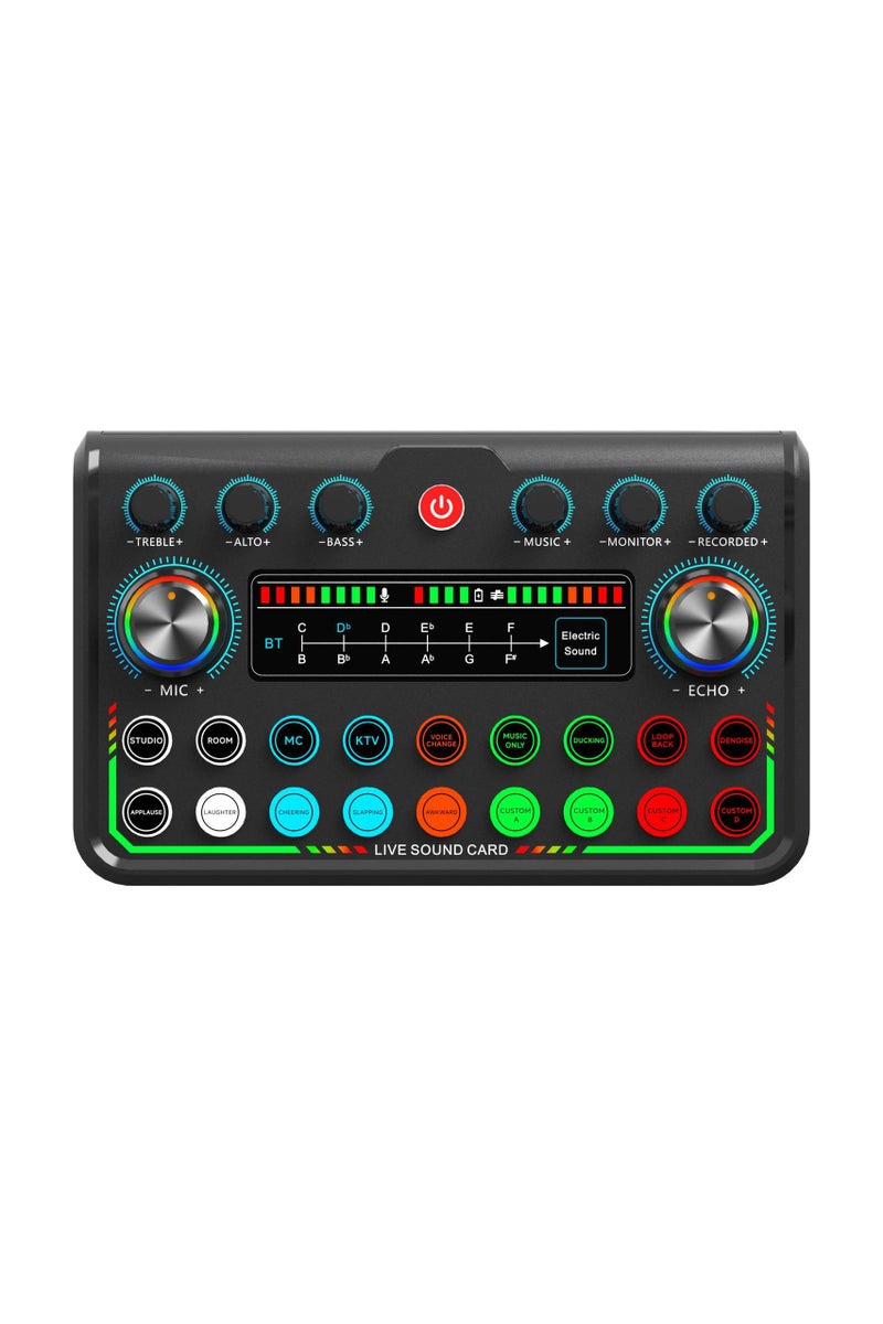 USB Audio Interface for Smartphone & PC: Plug-and-Play Live Sound Card with DJ Mixer, Voice Changer & Customized sound effects. Ideal for Recording Music, Home Studio, Podcasts & Streaming  - Image 1