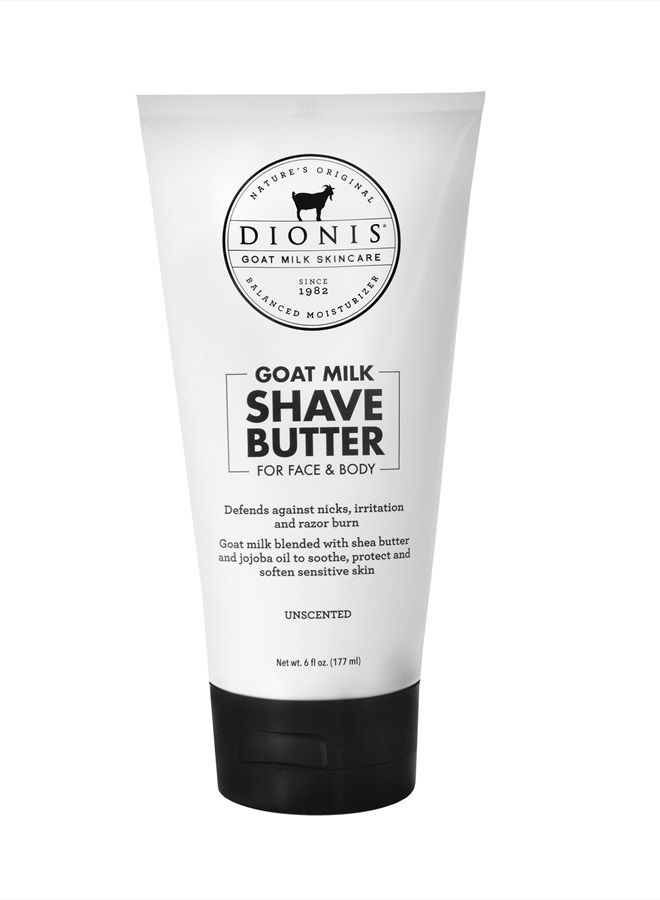 Dionis Goat Milk Skincare Men's Shave Butter - Face & Body Shave Butter - Shea Butter & Jojoba Oil For Sensitive Skin - Protects Against Irritation & Razor Burn - Hydrating Shave Cream For Men, 6oz - Image 1