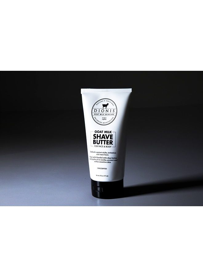 Dionis Goat Milk Skincare Men's Shave Butter - Face & Body Shave Butter - Shea Butter & Jojoba Oil For Sensitive Skin - Protects Against Irritation & Razor Burn - Hydrating Shave Cream For Men, 6oz - Image 4