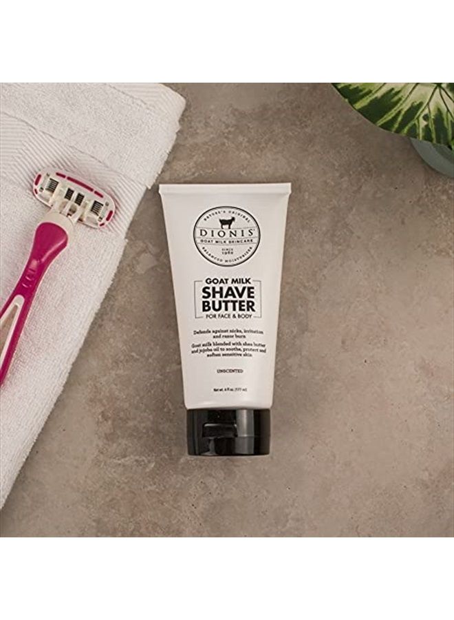Dionis Goat Milk Skincare Men's Shave Butter - Face & Body Shave Butter - Shea Butter & Jojoba Oil For Sensitive Skin - Protects Against Irritation & Razor Burn - Hydrating Shave Cream For Men, 6oz - Image 3