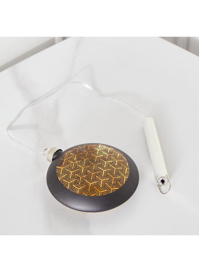 Home Box Glass Geo Cutout Round Led Accent 12X4X13 Cm  - Image 3