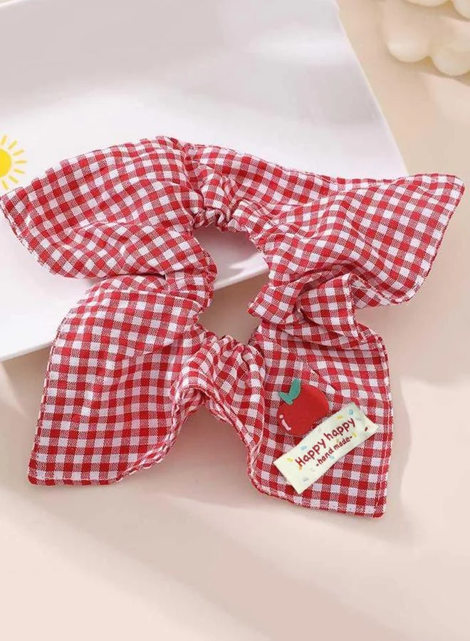 تايك تو Plaid Hair Scrunchie