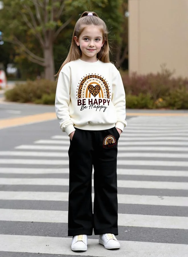 Take Two Take Two Teens Graphic Sweatshirt and Pants Set