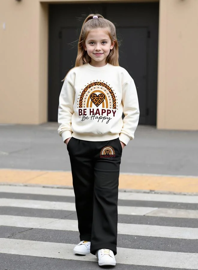 Take Two Take Two Teens Graphic Sweatshirt and Pants Set