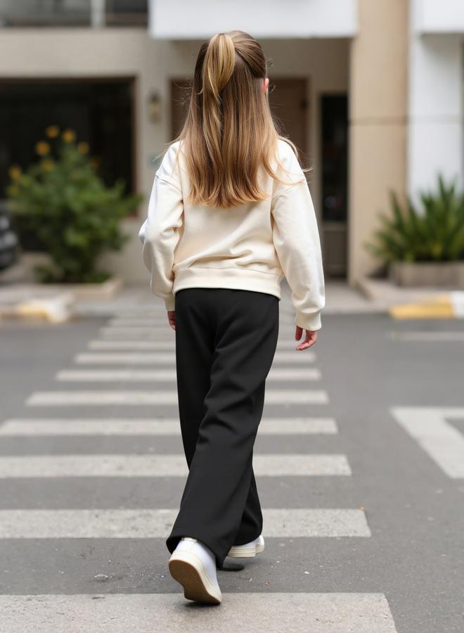 تايك تو طقم سويت شيرت بطبعة جرافيك مع بنطال - Image 3