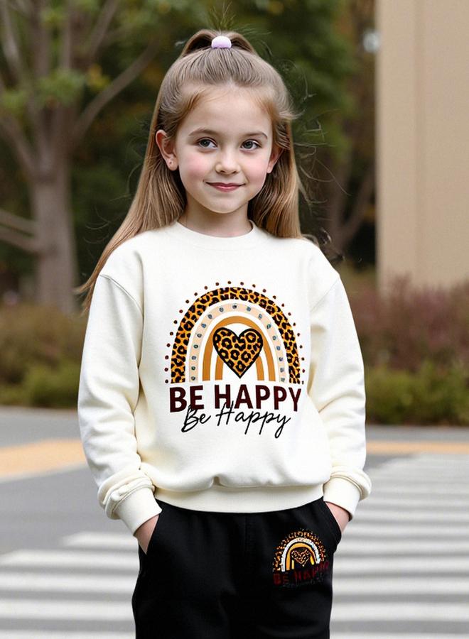 تايك تو طقم سويت شيرت بطبعة جرافيك مع بنطال - Image 4