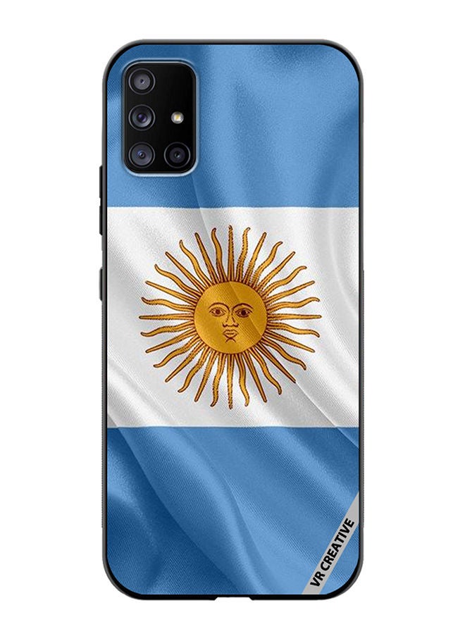 VR CREATIVE Protective Case Cover For Samsung Galaxy A51 5G Argentina Design Multicolour - Image 1