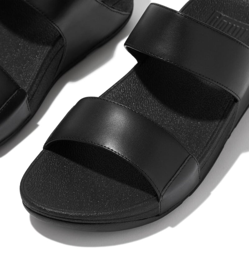 FitFlop صندل فيت فلوب لولو الجلد للنساء، أسود، 39 EU - Image 2