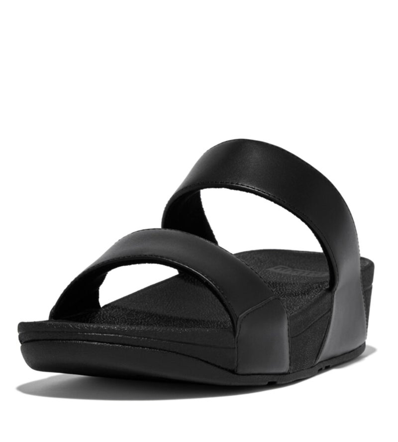 FitFlop صندل فيت فلوب لولو الجلد للنساء، أسود، 39 EU - Image 1