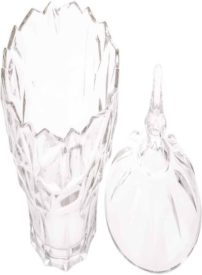 AKDC Glass Candy Pot L(14CM) XW(14CM) XH(20CM) White - Image 4