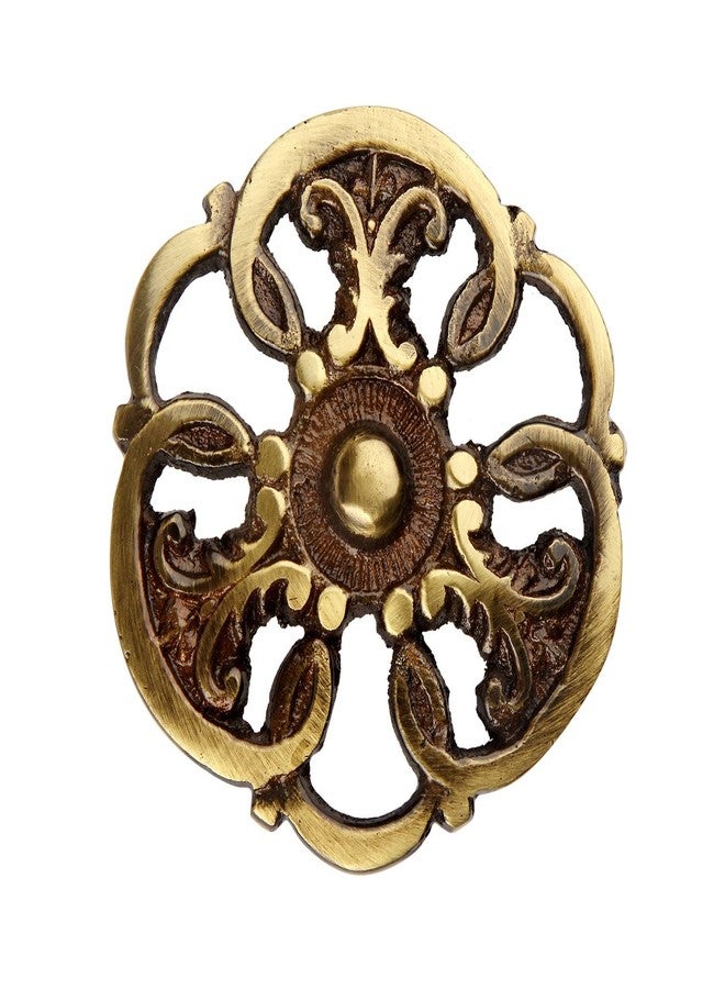 HOBKNOBS Ornate Antique Brass (41 mm Dia) Cabinet Drawers/Wardrobe/Kitchen Door Pull Handle Knobs - Brownish Gold. - Image 2