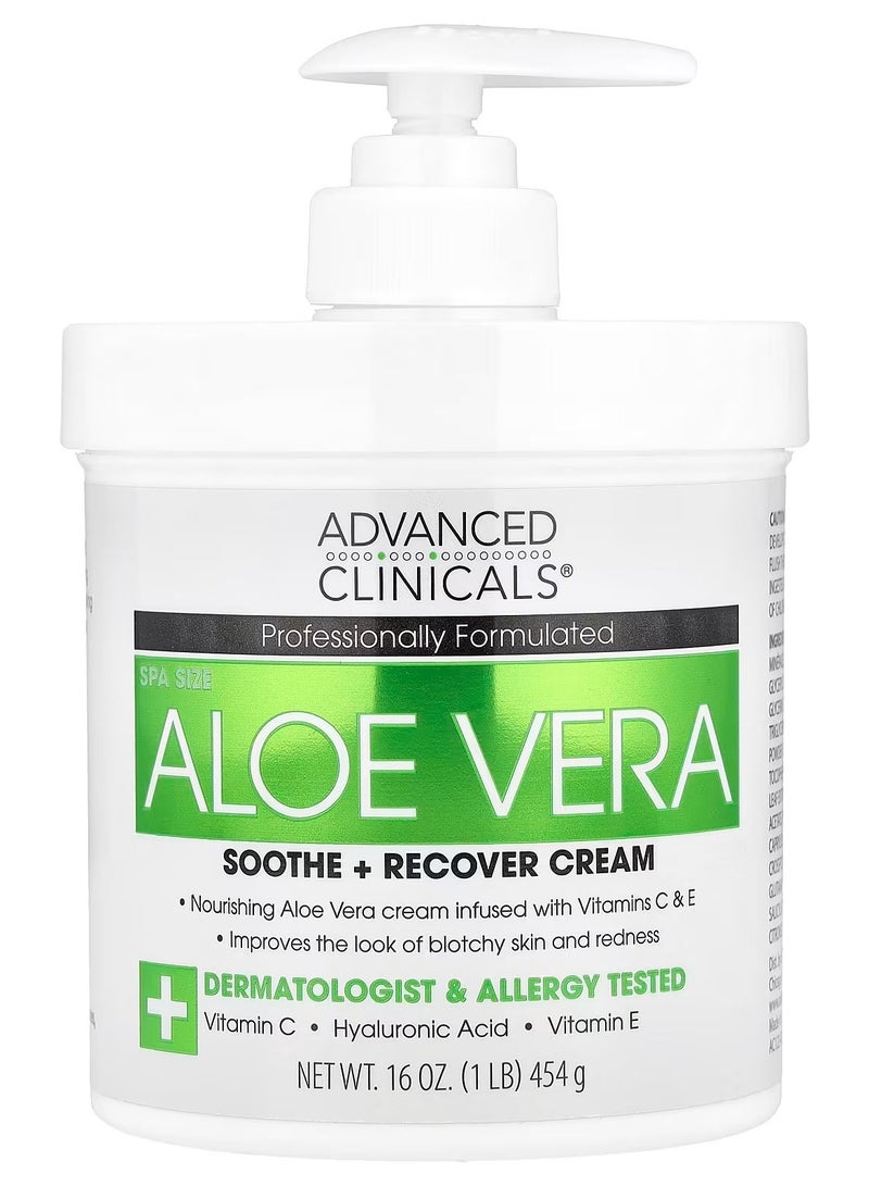 أدفانسد كلينيكال Advanced Clinicals, كريم الصبار لتهدئة البشرة واستعادة نضارتها، 16 أونصة (454 جم) وكريم الكولاجين لإنقاذ البشرة من Advanced Clinicals، 16 أونصة (454 جم) - Image 2