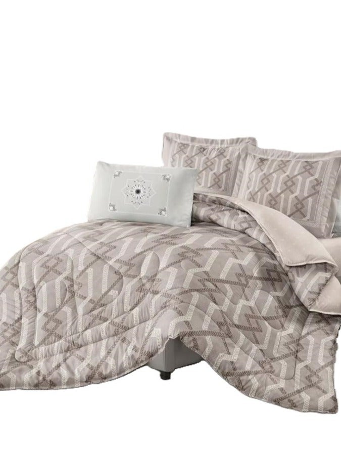 King Size 3 Pcs Bedsheet Set [1 Flat Sheet (W 270 X L 250) + 2 Pillowcases (75 X 50)] - Image 3