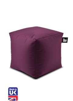 Extreme Lounging Extreme Lounging® - Original B-Box Pouf - Made in UK - Premium Quality Double Stitched Ottoman - UV Protected & Waterproof Stool, Ideal for Indoor & Outdoor Use - 40x40x40cm - Berry  - Image 1