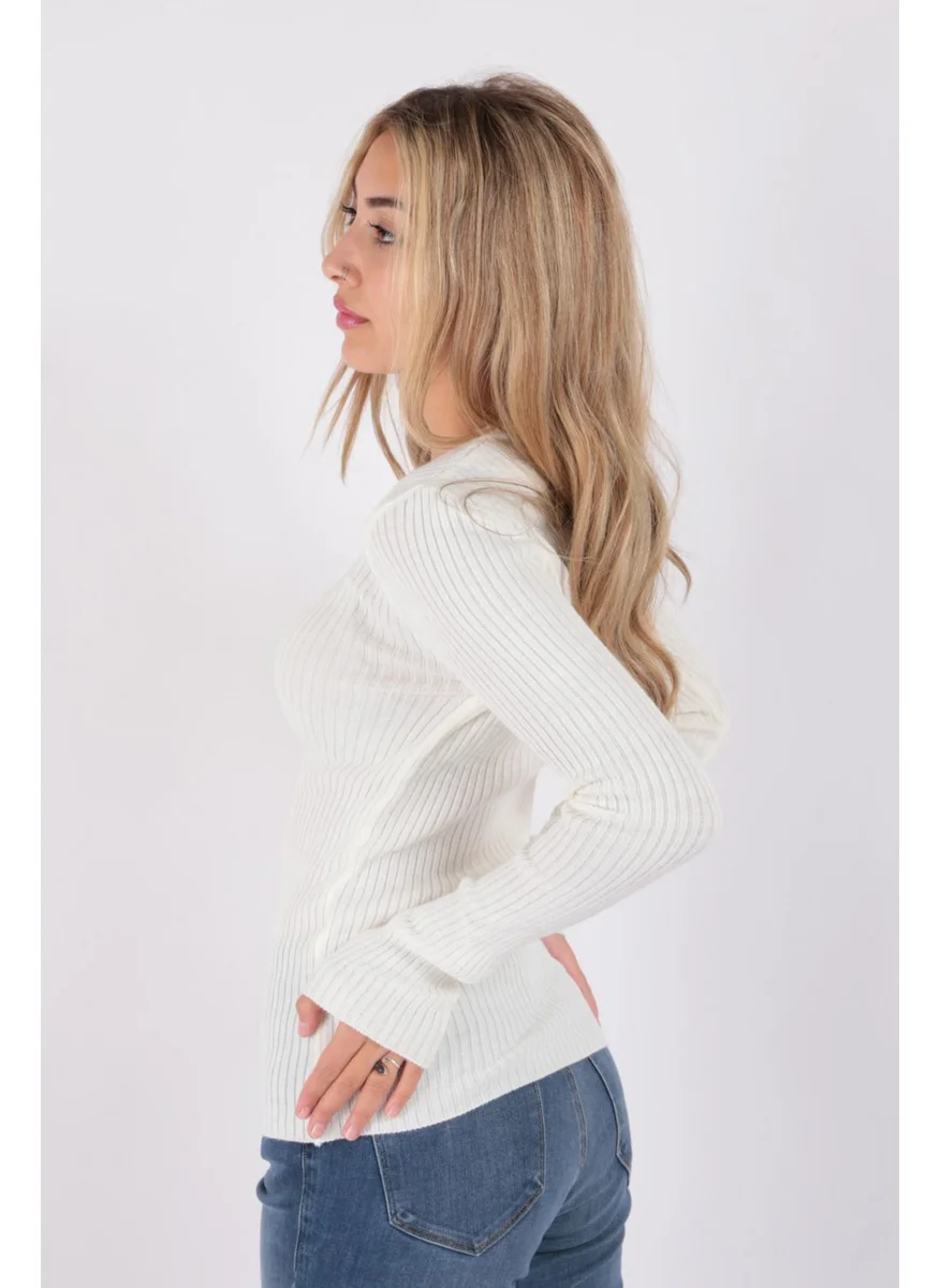 فاشن فريندز 23K0290K1 Women's Crew Neck Sweater