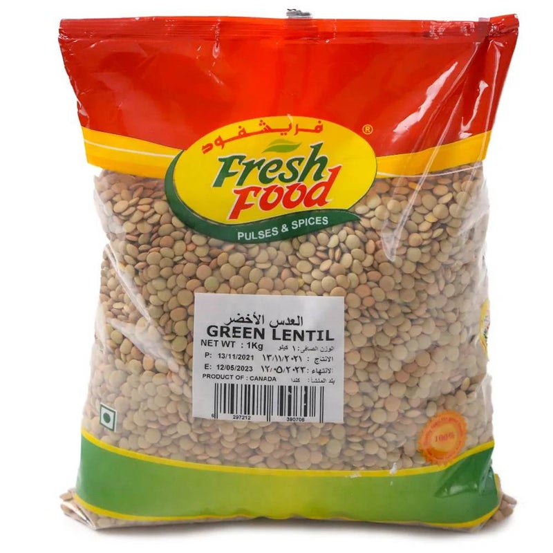 Fresh Food Dried Pulses Green lentils, healthy food, Lentils are high in fiber Green Dal Veg and Non Vegetarian recipes Loaded protein. 1KG