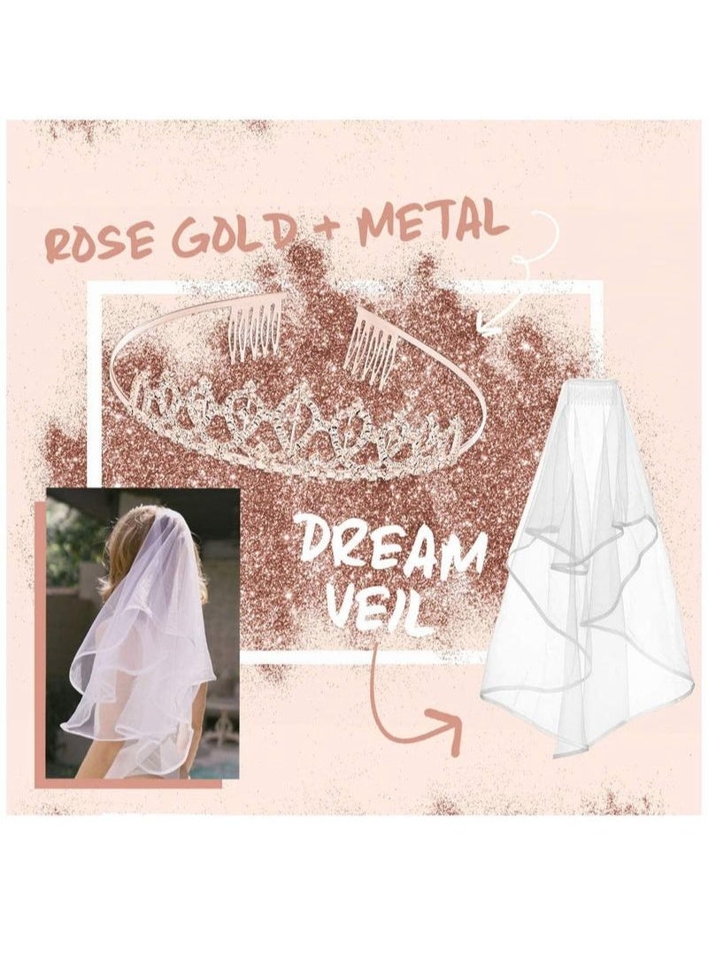 Generic Bachelorette Party Decorations Rose Gold Glitter Kit  - Image 2