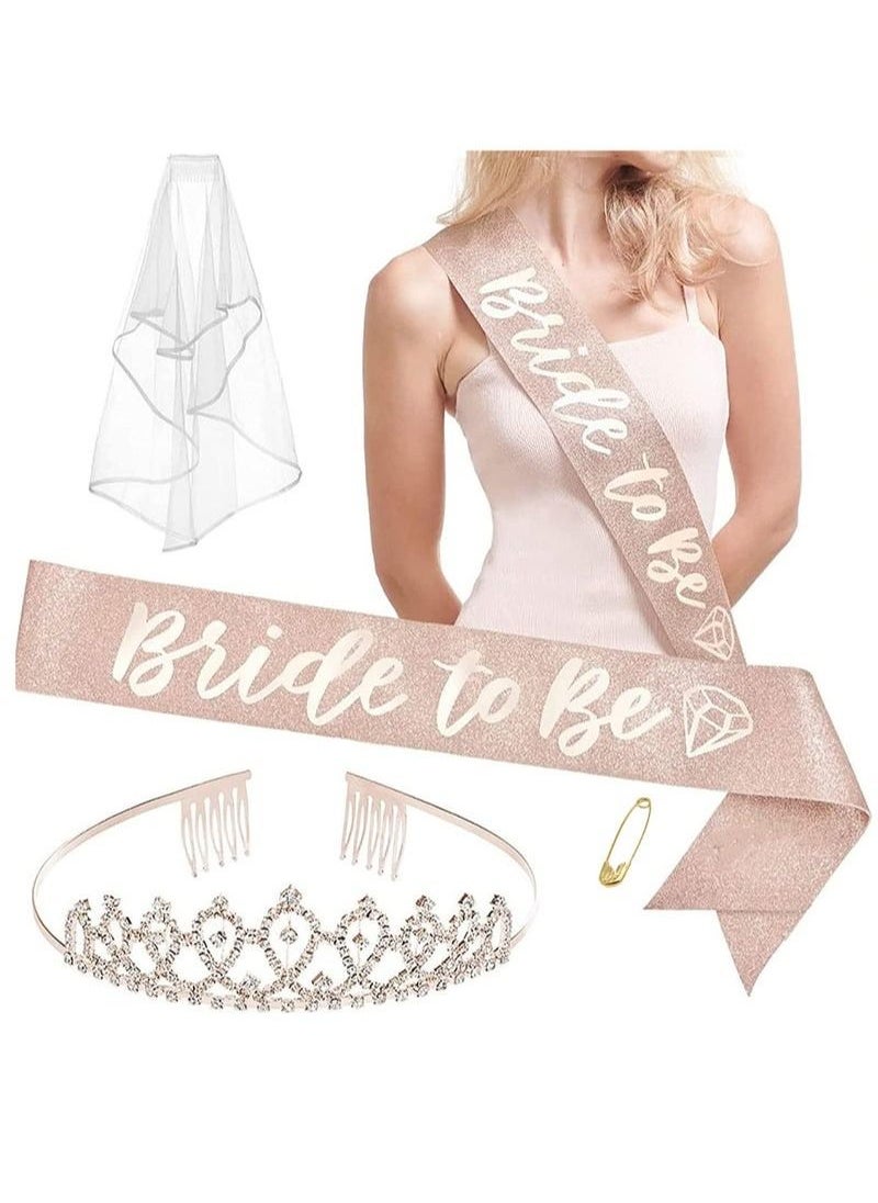 Generic Bachelorette Party Decorations Rose Gold Glitter Kit  - Image 1