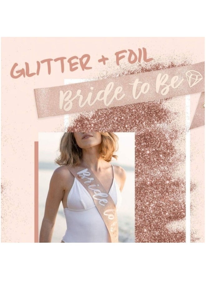 Generic Bachelorette Party Decorations Rose Gold Glitter Kit  - Image 3
