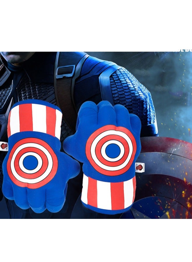 2-Piece Plush Captain America Gloves Set - Image 5