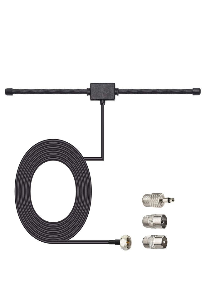 Bingfu FM Radio Dipole Antenna for Stereo Indoor Pioneer Onkyo Yamaha Marantz Bose Wave Music System Home Theater AV Audio Video Receiver - Image 1