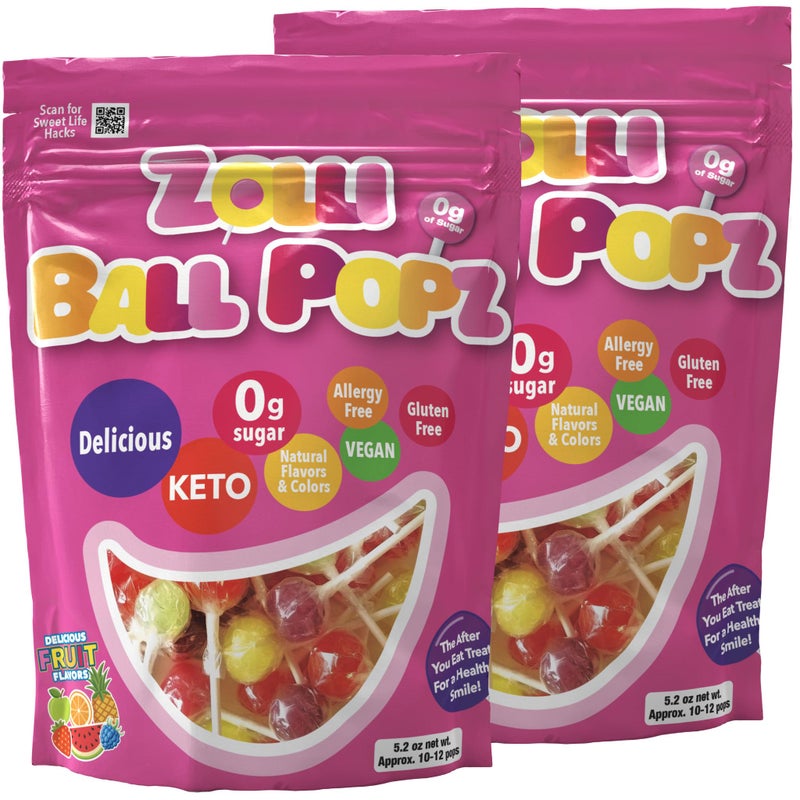 Zollipops The Clean Teeth Pops Gabbys Dollhouse Anti Cavity Lollipops Ball Popz 104 oz Pack of 2 - Image 3
