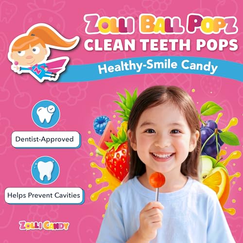 Zollipops The Clean Teeth Pops Gabbys Dollhouse Anti Cavity Lollipops Ball Popz 104 oz Pack of 2 - Image 5